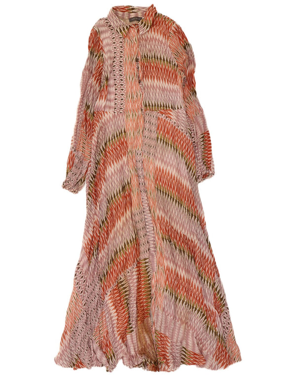 Damska sukienka maxi z długim rękawem MINT VELVET UK 12 Średnia wielobarwna Ikat