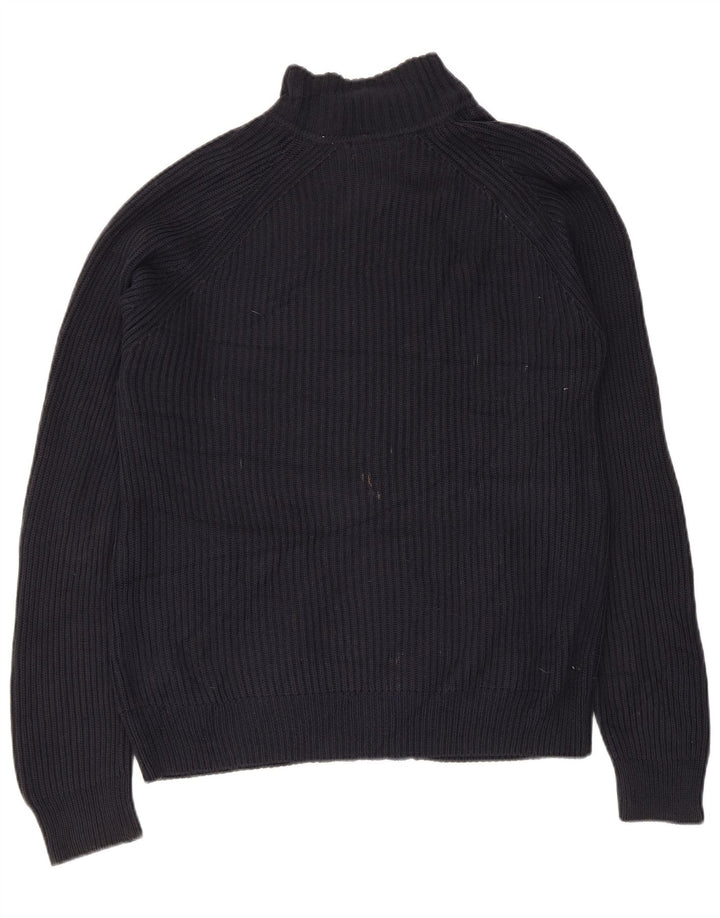 Męski sweter rozpinany Calvin Klein z zamkiem błyskawicznym, średni granatowy, bawełniany