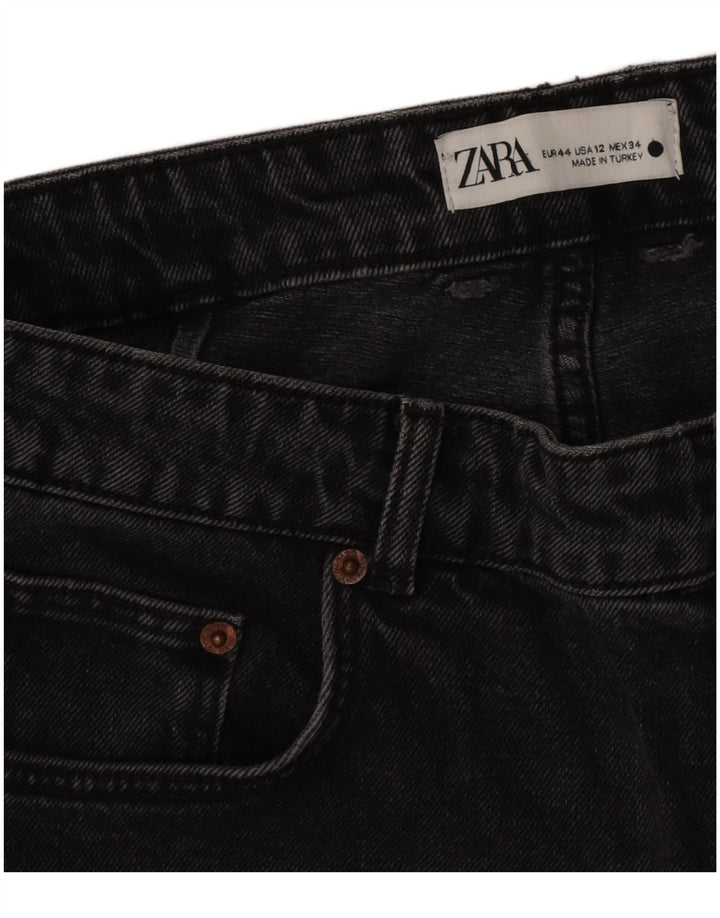 Dżinsy damskie Zara Crop Flared EU 44 XL W34 L26 Szare