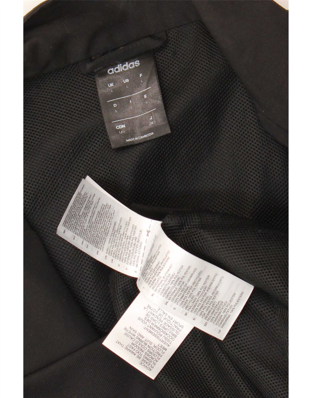 Adidas Męska kurtka dresowa Climalite, duża, czarna, poliestrowa