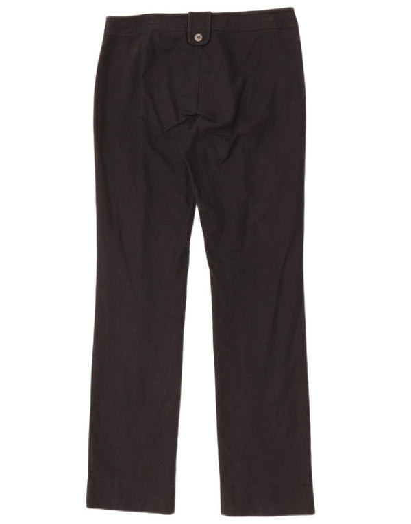 Damskie proste spodnie garniturowe Max & Co. UK 8 Small W28 L31 Czarna bawełna