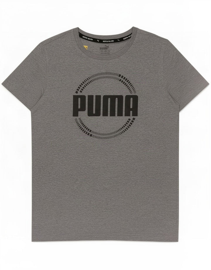 Chłopięcy T-shirt z grafiką Puma 13-14 lat, szary