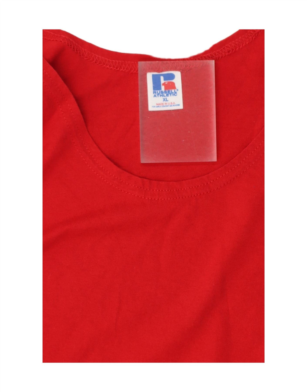 RUSSELL ATHLETIC Mens Vest Top XL Red Cotton Vintage Russell Athletic and Second-Hand Russell Athletic from Messina Hembry 