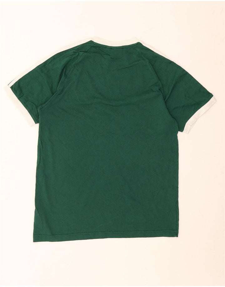 T-shirt męski ADIDAS Top, średnio zielony, bawełniany