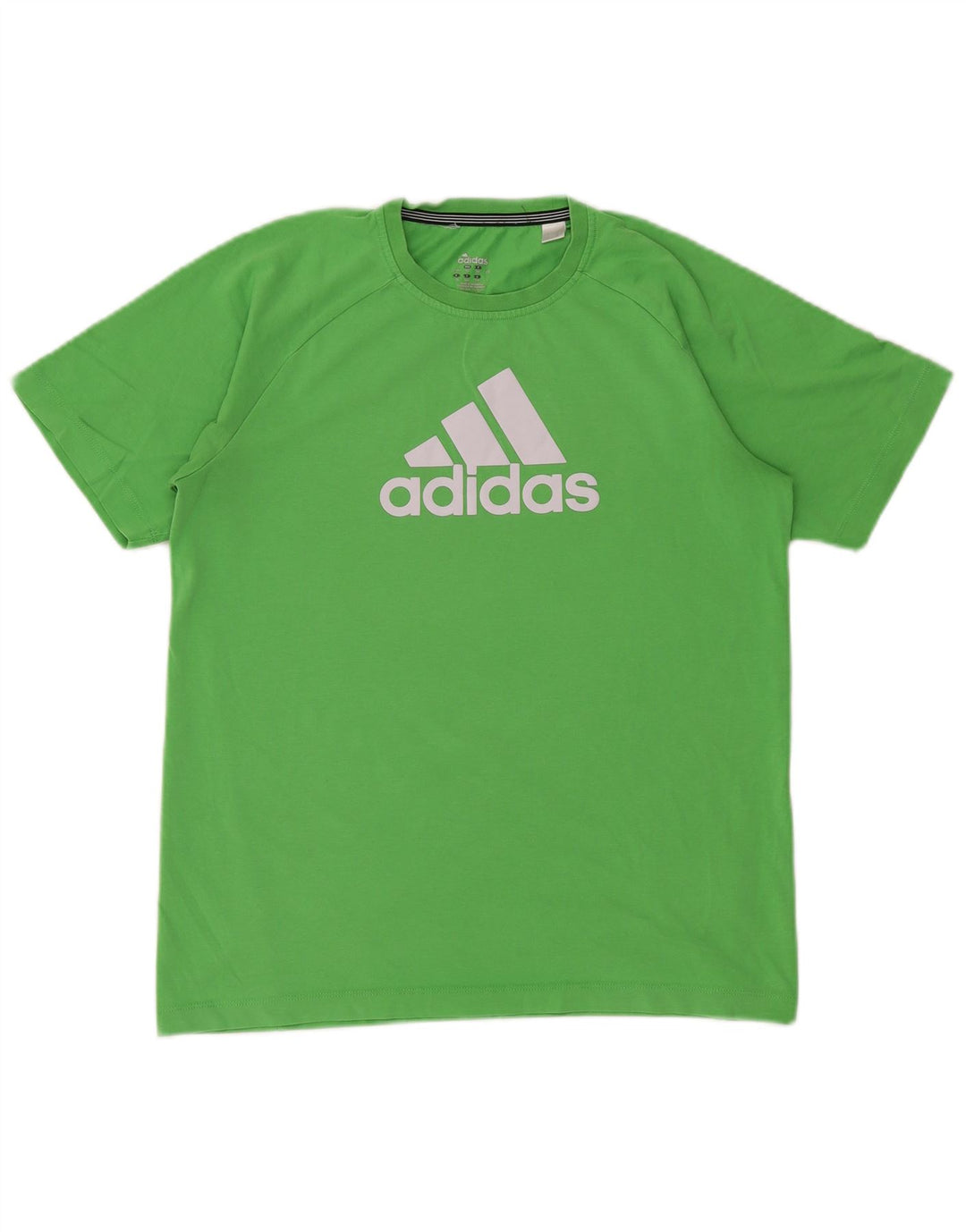 Chłopięcy T-shirt ADIDAS Climalite z grafiką, 15-16 lat, zielona bawełna