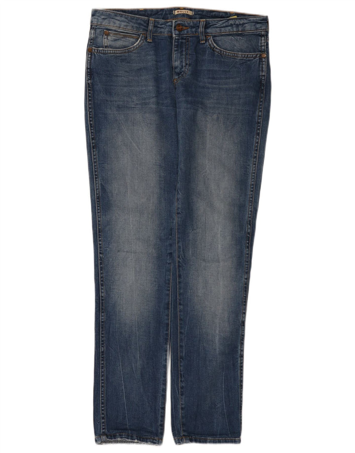 Damskie jeansy Wrangler Molly Slim W28 L32 Niebieskie bawełniane