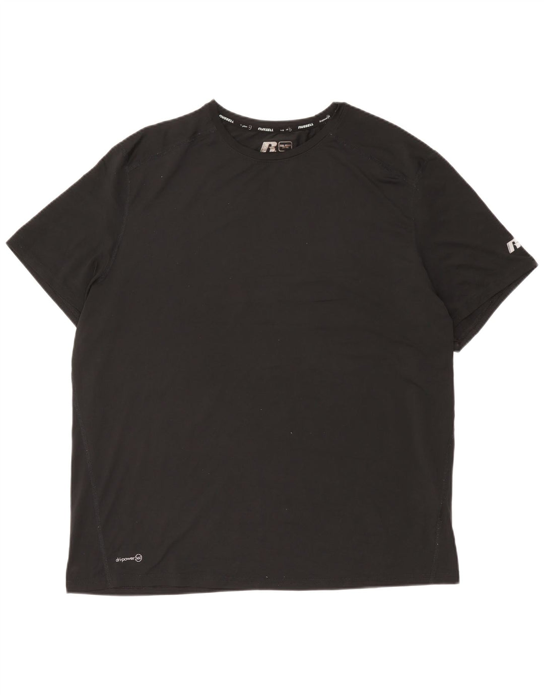 Męska koszulka t-shirt Russell Athletic Dri-Power, 2XL, czarny poliester
