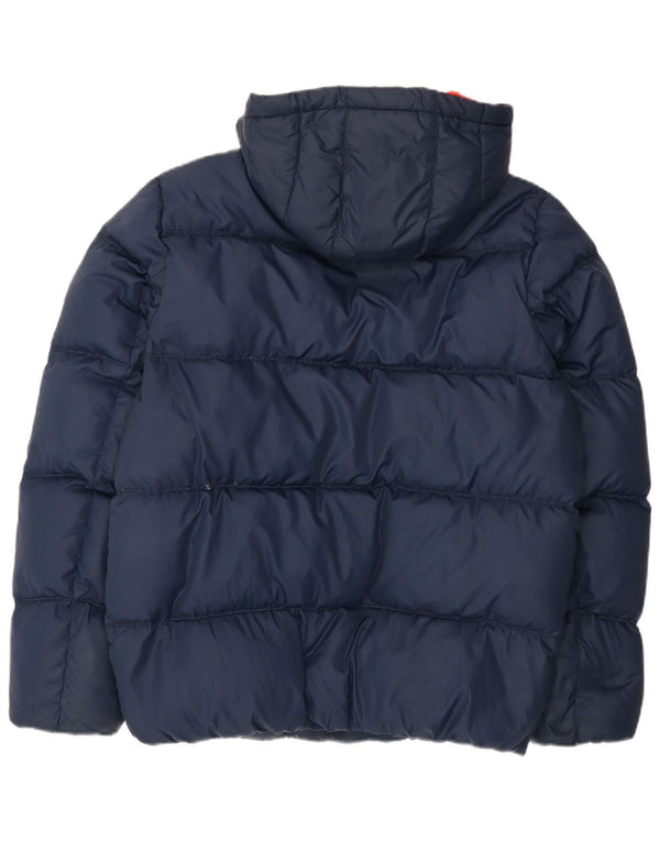 Męska ocieplana kurtka z kapturem Tommy Hilfiger UK 42 XL Granatowy poliester