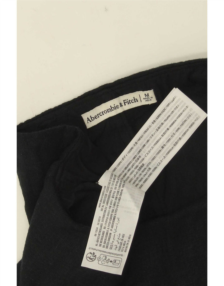 Skort damski Abercrombie & Fitch UK 12, średni czarny lniany