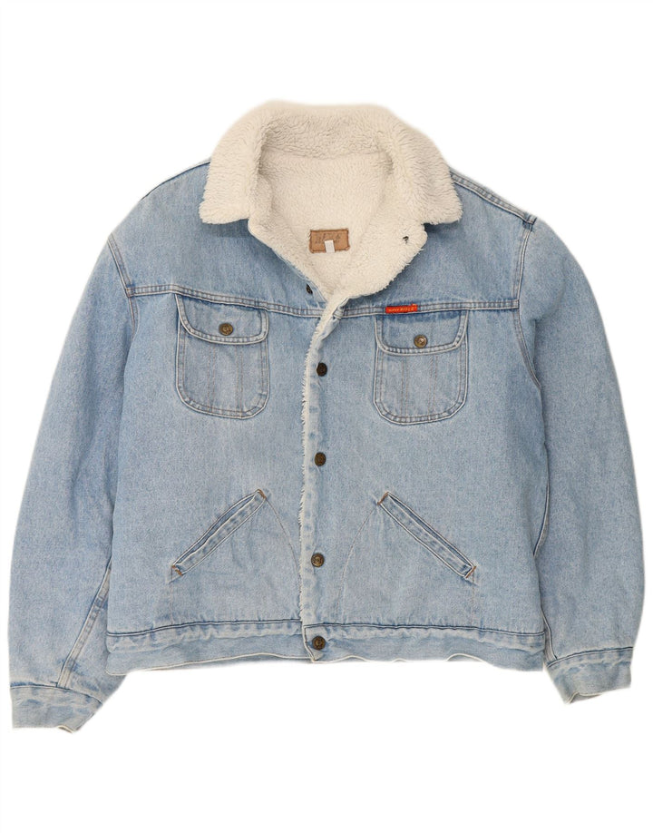 Kurtka męska RIFLE Sherpa Denim UK 44 2XL Niebieska, bawełniana