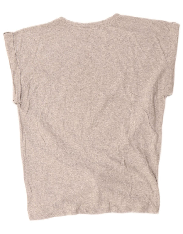 Damska koszulka z grafiką Hard Rock Cafe Rome Graphic Top UK 18 XL, szara bawełna