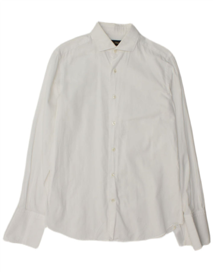 Koszula męska Massimo Dutti Slim Fit, rozmiar 39 15 1/2, średnia biel