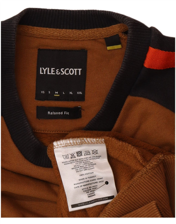 Męska bluza Lyle & Scott, bawełniana, w kolorze średniego brązu