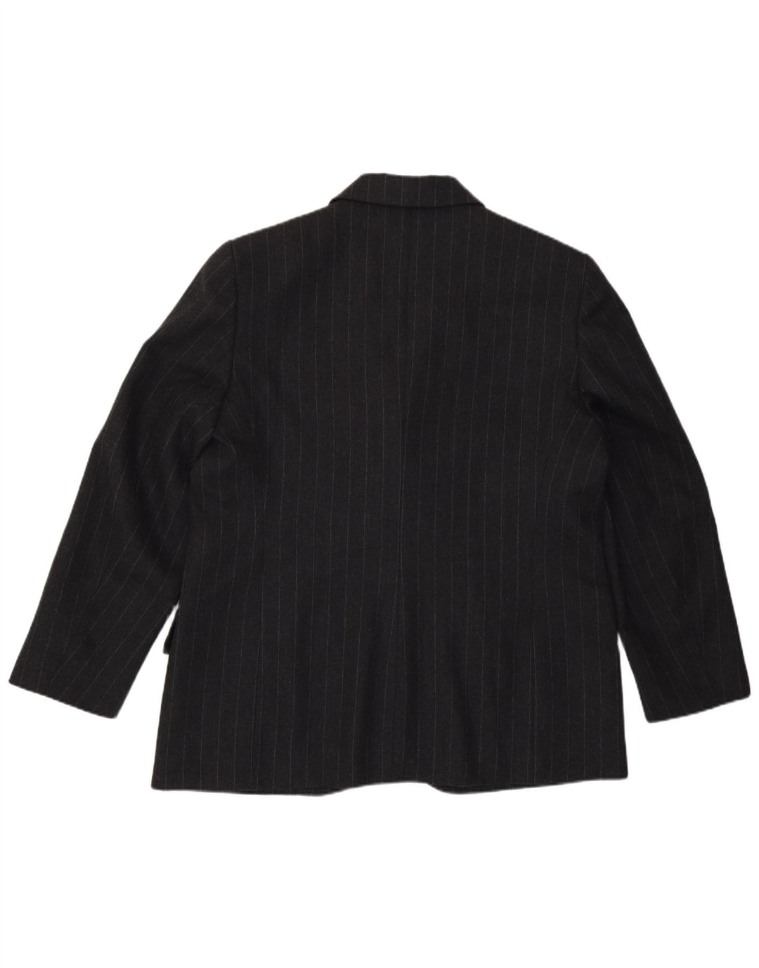 Gianfranco Ferre Damska marynarka zapinana na 1 guzik UK 18 XL Szara w prążki