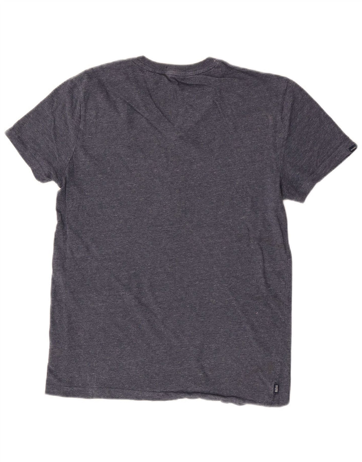 T-shirt męski Superdry, średni, granatowy, bawełniany