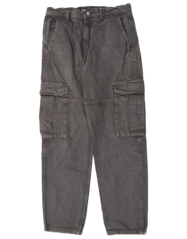 Męskie jeansy Cargo Loose Zara EU 38 Small W30 L29 Szare