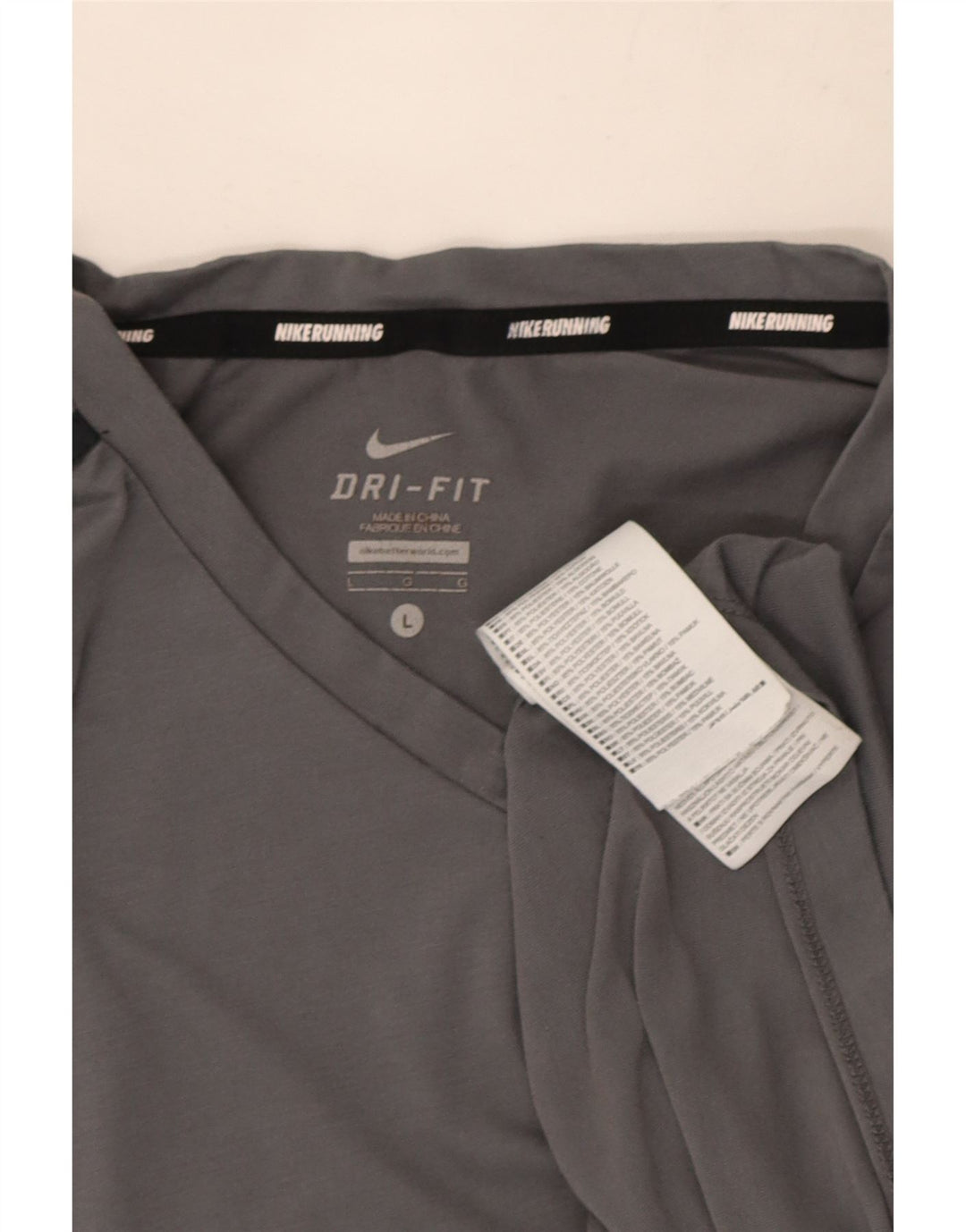 Męski T-shirt Nike, duży, szary, poliester