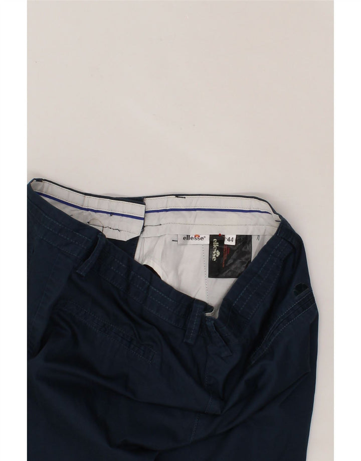 ELLESSE Womens Chino Shorts IT 44 Medium W30  Navy Blue Vintage Ellesse and Second-Hand Ellesse from Messina Hembry 