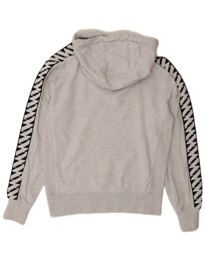 Męski sweter z kapturem Superdry z grafiką, mały, szary, bawełniany
