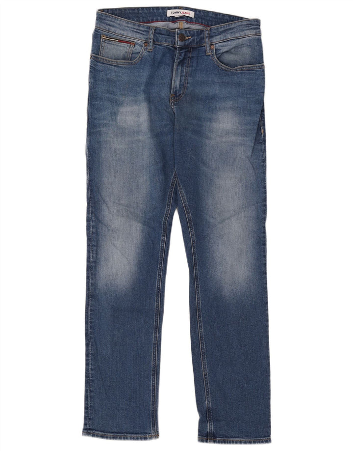 Męskie jeansy slim fit Tommy Hilfiger W30 L30 Niebieskie bawełniane