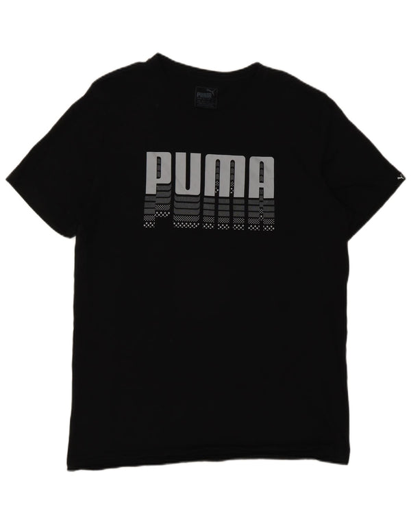 Męski T-shirt Puma z grafiką, średni czarny