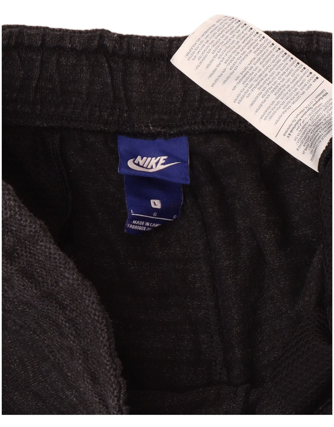 Męskie spodenki sportowe Nike, duże, szare, bawełniane