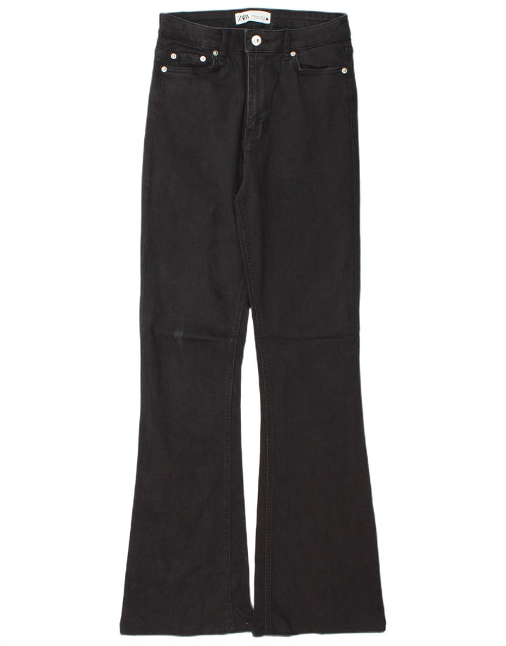 Damskie jeansy rozkloszowane Zara EU 38 Small W28 L31 Szara bawełna