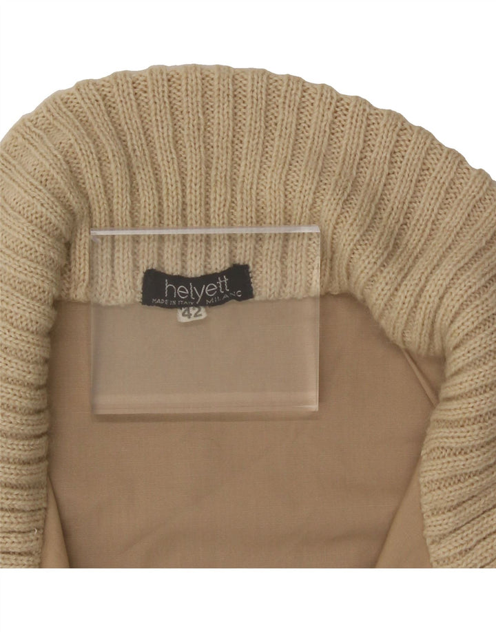HELYETT Womens Bomber Jacket IT 42 Medium Beige Vintage Helyett and Second-Hand Helyett from Messina Hembry 
