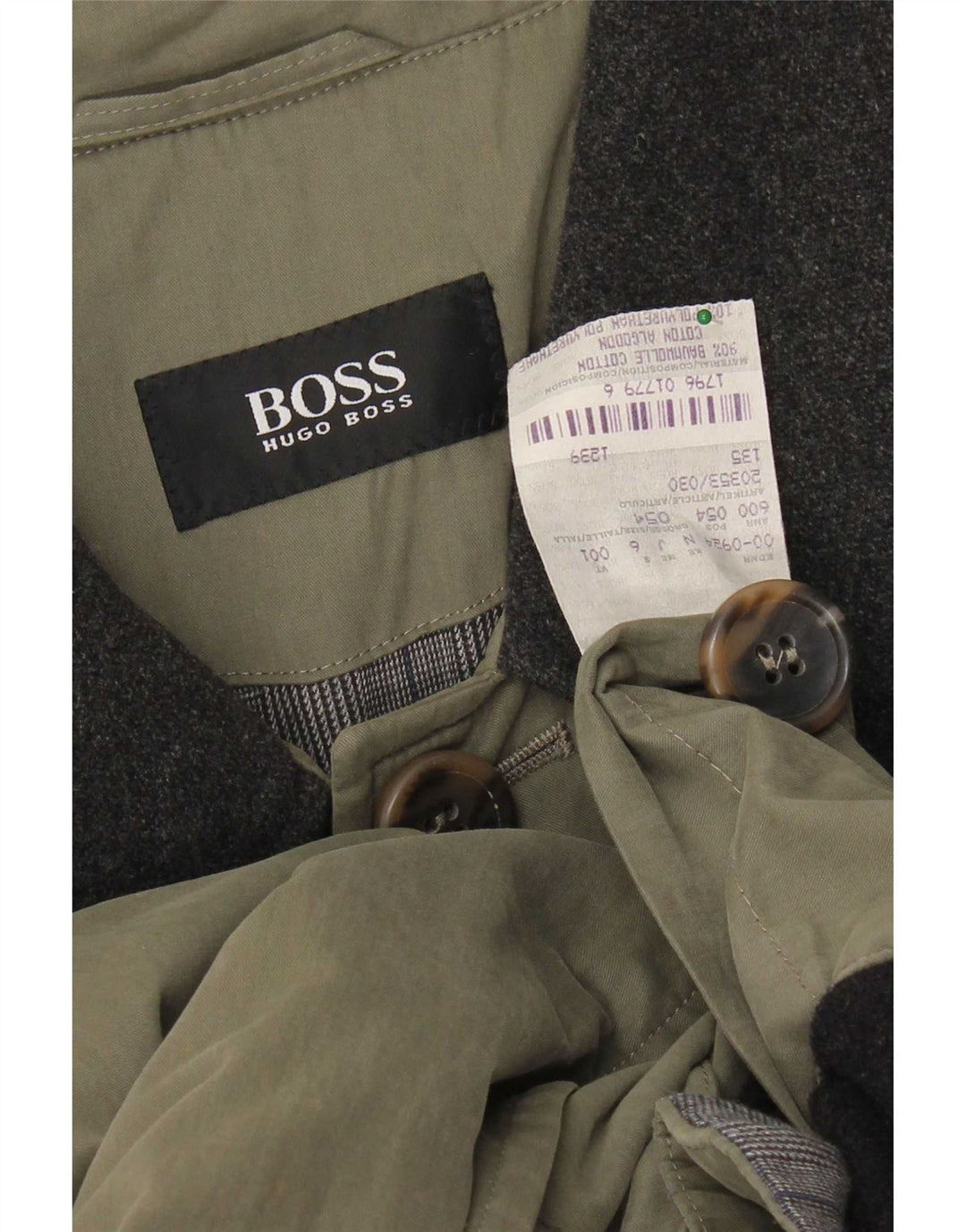 Płaszcz damski Hugo Boss EU 54 2XL, bawełna khaki