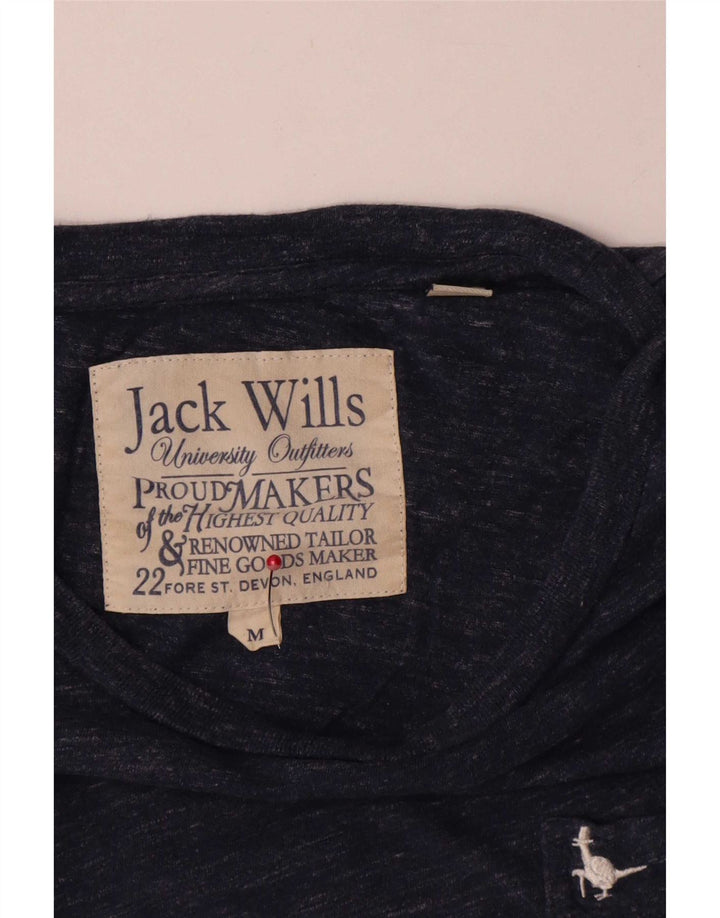 T-shirt męski Jack Wills, średni, granatowy, bawełniany nakrapiany
