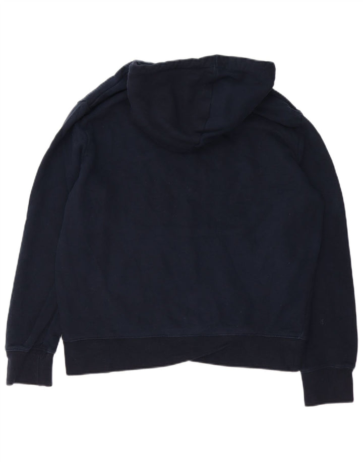 Marks & Spencer Damski sweter z kapturem, średni granatowy, bawełniany