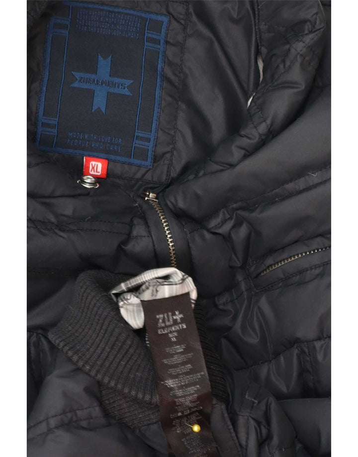 Męska ocieplana kurtka Zu Elements UK 42 XL, granatowa, poliester