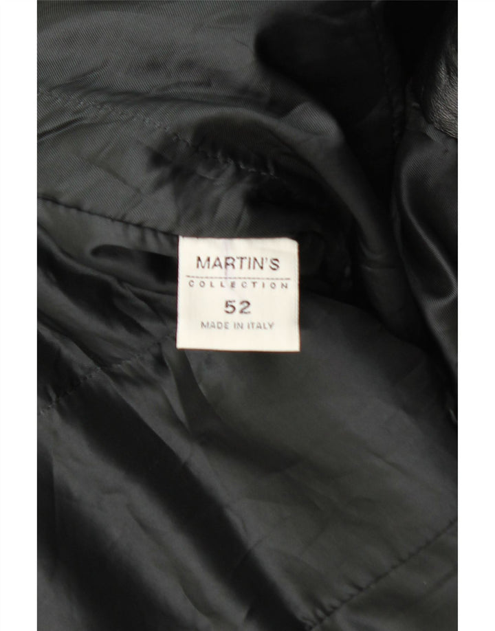 Płaszcz męski MARTIN'S IT 52 XL, czarna skóra