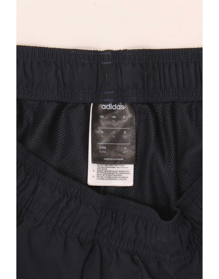 Męskie spodenki sportowe Adidas XL granatowe, poliestrowe