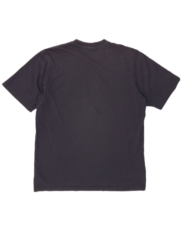 Męska koszulka z grafiką ADIDAS, duża, granatowa, bawełniana