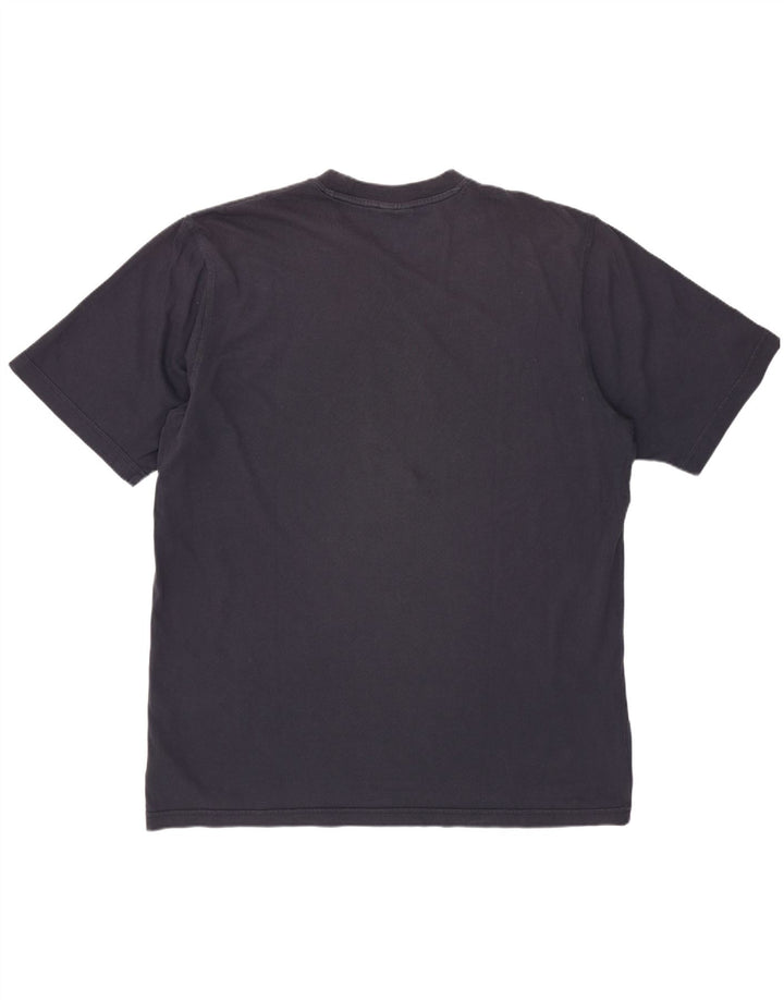 Męska koszulka z grafiką ADIDAS, duża, granatowa, bawełniana