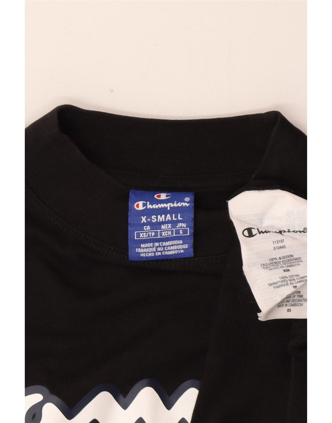 Damska bluza Champion Graphic Oversize UK 6 XS w kolorze czarnym