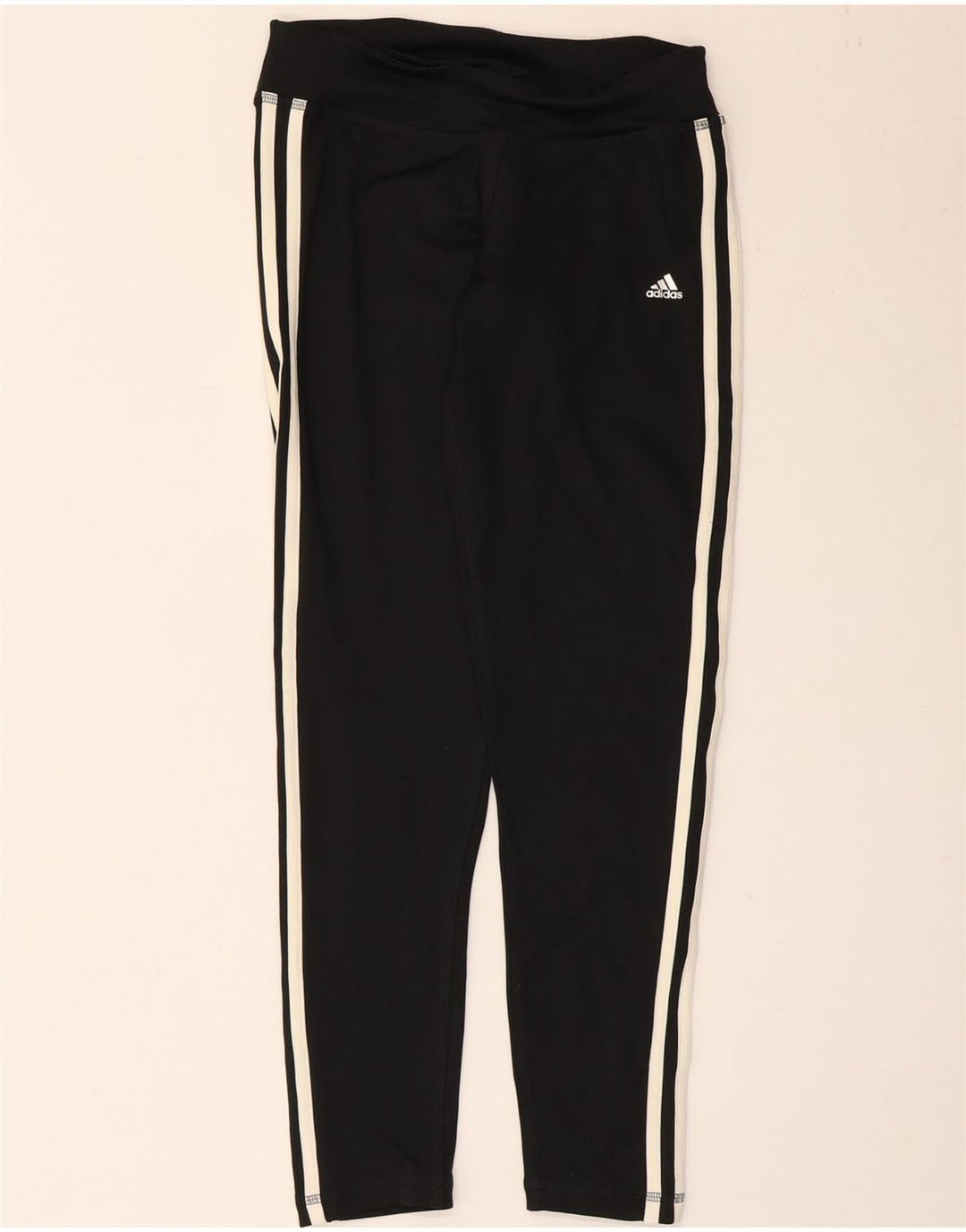 Damskie legginsy Adidas Climalite UK 8/10, małe, czarne, poliestrowe