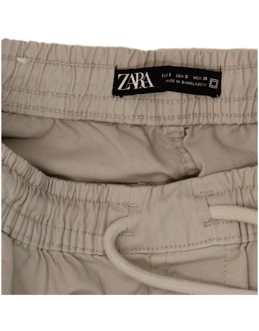 Męskie spodnie cargo Zara Joggers Small W30 L26 Beżowe