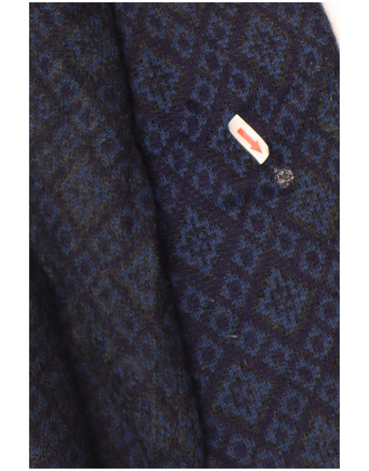 Męski sweter rozpinany Della Ciana IT 52 Duży granatowy Argyle/Diament
