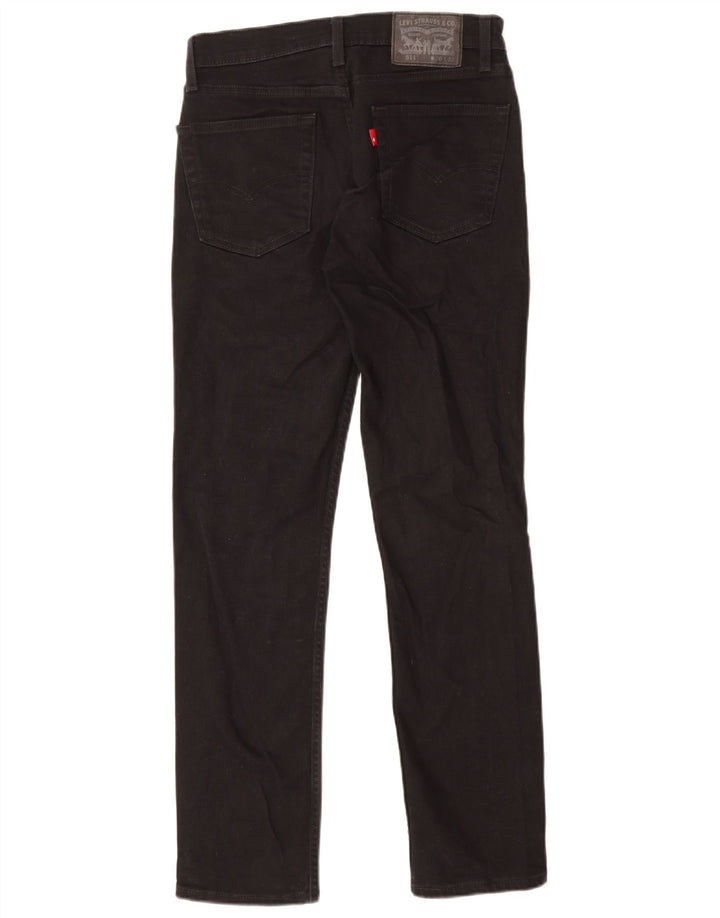 Męskie jeansy Levi's 511 Slim W30 L32 Czarna bawełna