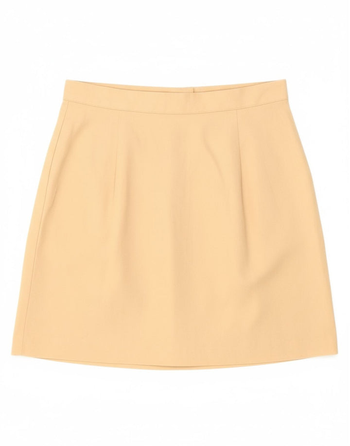 BENETTON Womens Mini Skirt IT 42 Medium W28 Beige Polyamide