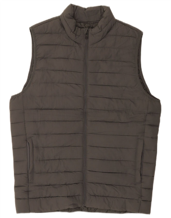 Męska wyściełana kamizelka Jack & Jones UK 36, mała, szary poliester
