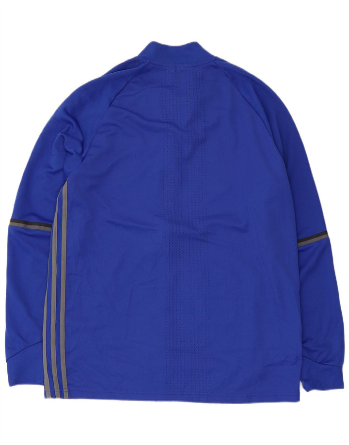 Męska kurtka dresowa ADIDAS Climacool Graphic, duża niebieska, poliestrowa