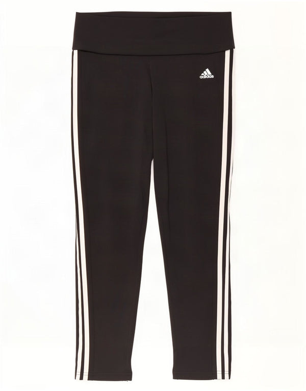 Damskie legginsy Adidas Aeroready UK 16/18, duże, czarne, poliestrowe