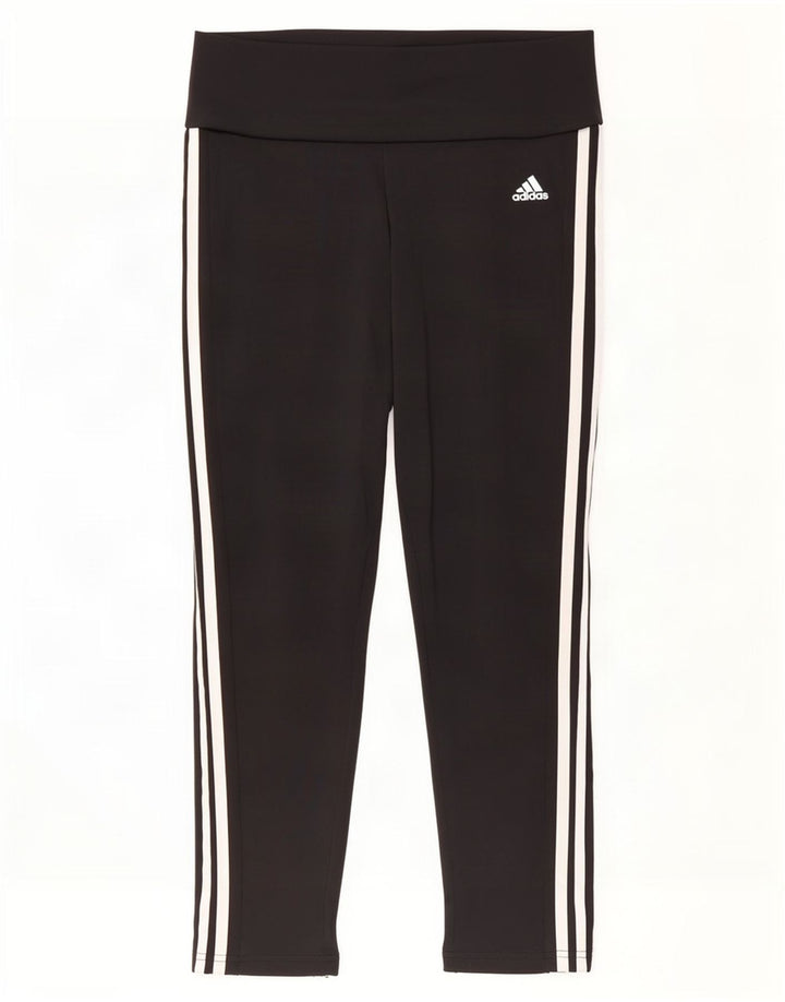 Damskie legginsy Adidas Aeroready UK 16/18, duże, czarne, poliestrowe
