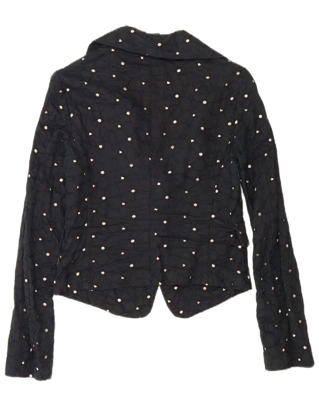 Damska marynarka Benetton Crop 2 Button IT 42 Medium Black Spotted