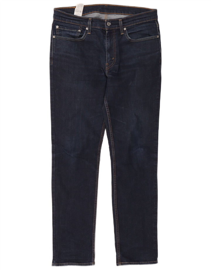 Męskie jeansy Levi's 511 Slim W34 L34 Granatowa bawełna