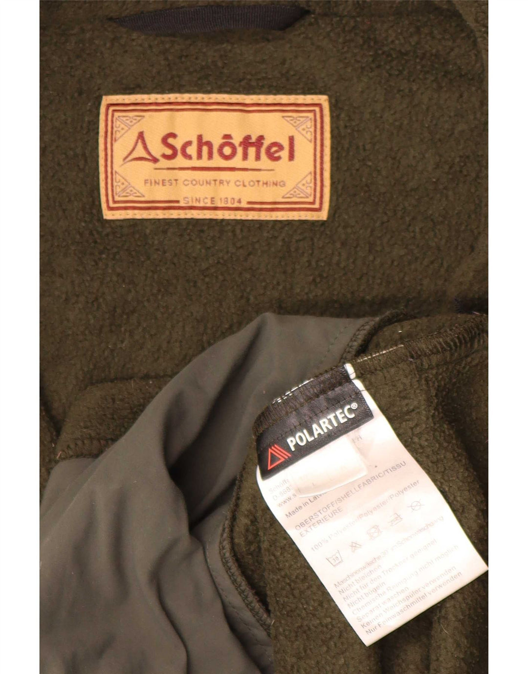 Męska kamizelka polarowa Schoffel UK 40, duża, khaki, poliester