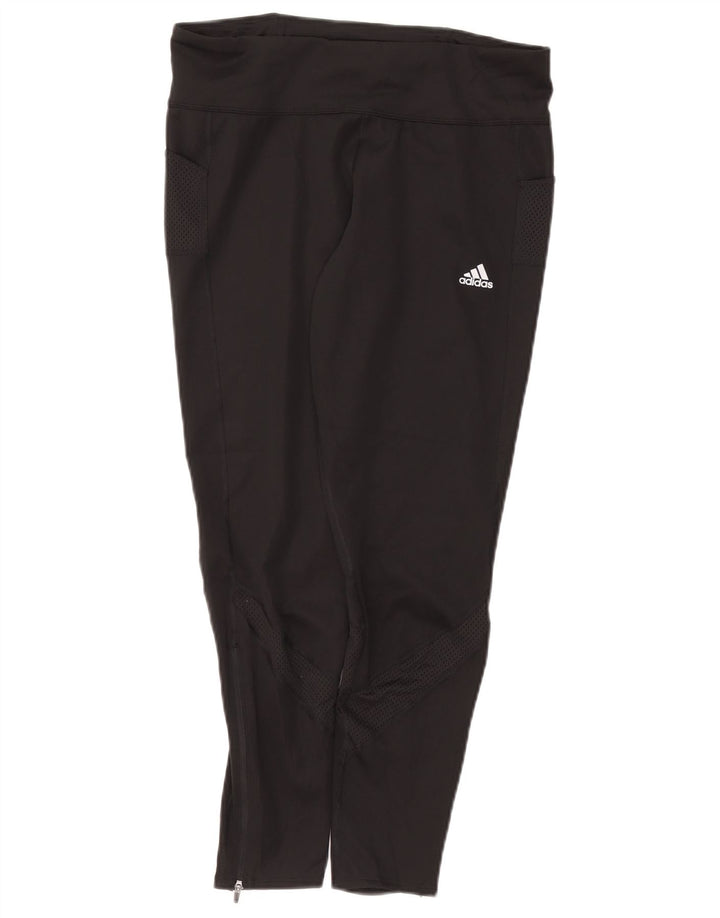 Damskie legginsy ADIDAS Aeroready UK 16/18, duży, czarny poliester